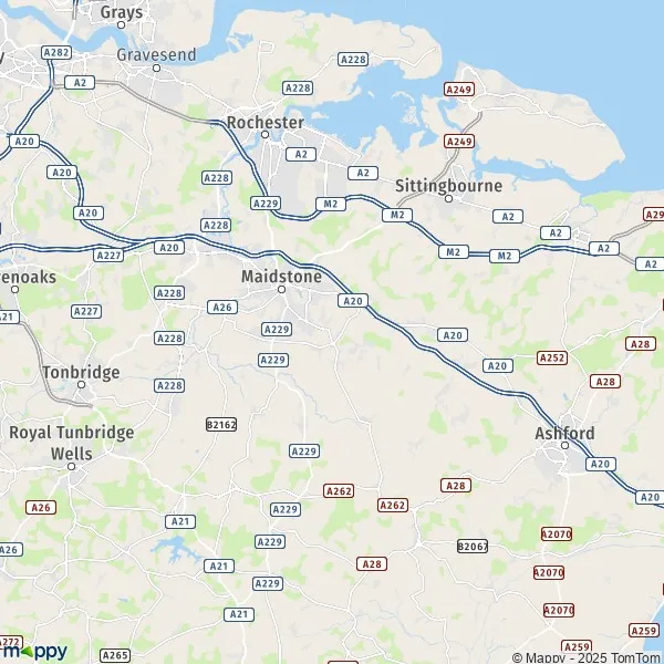 Map Maidstone map of Maidstone (ME15 6) and practical information